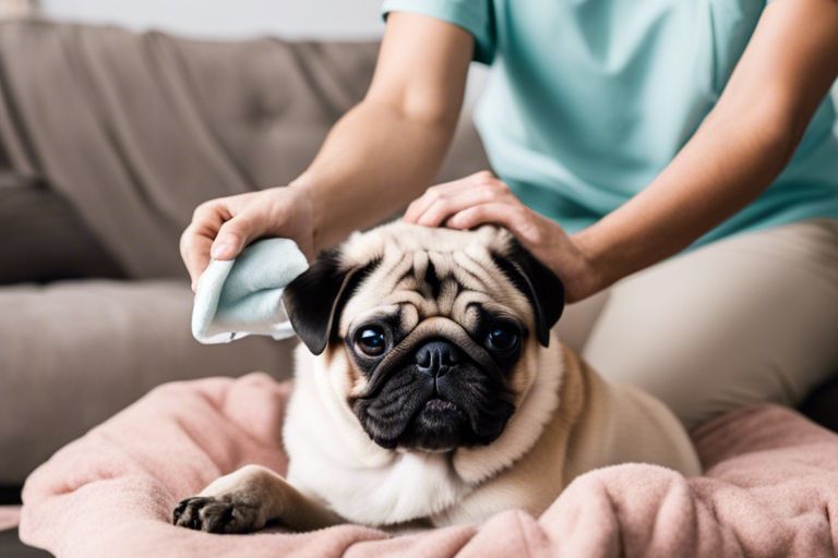 Can pet wipes be used on pug tail pocket cleaning?